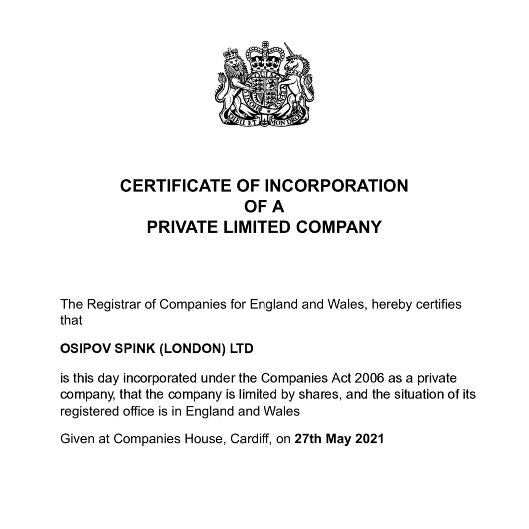 OSIPOV SPINK (LONDON) LTD