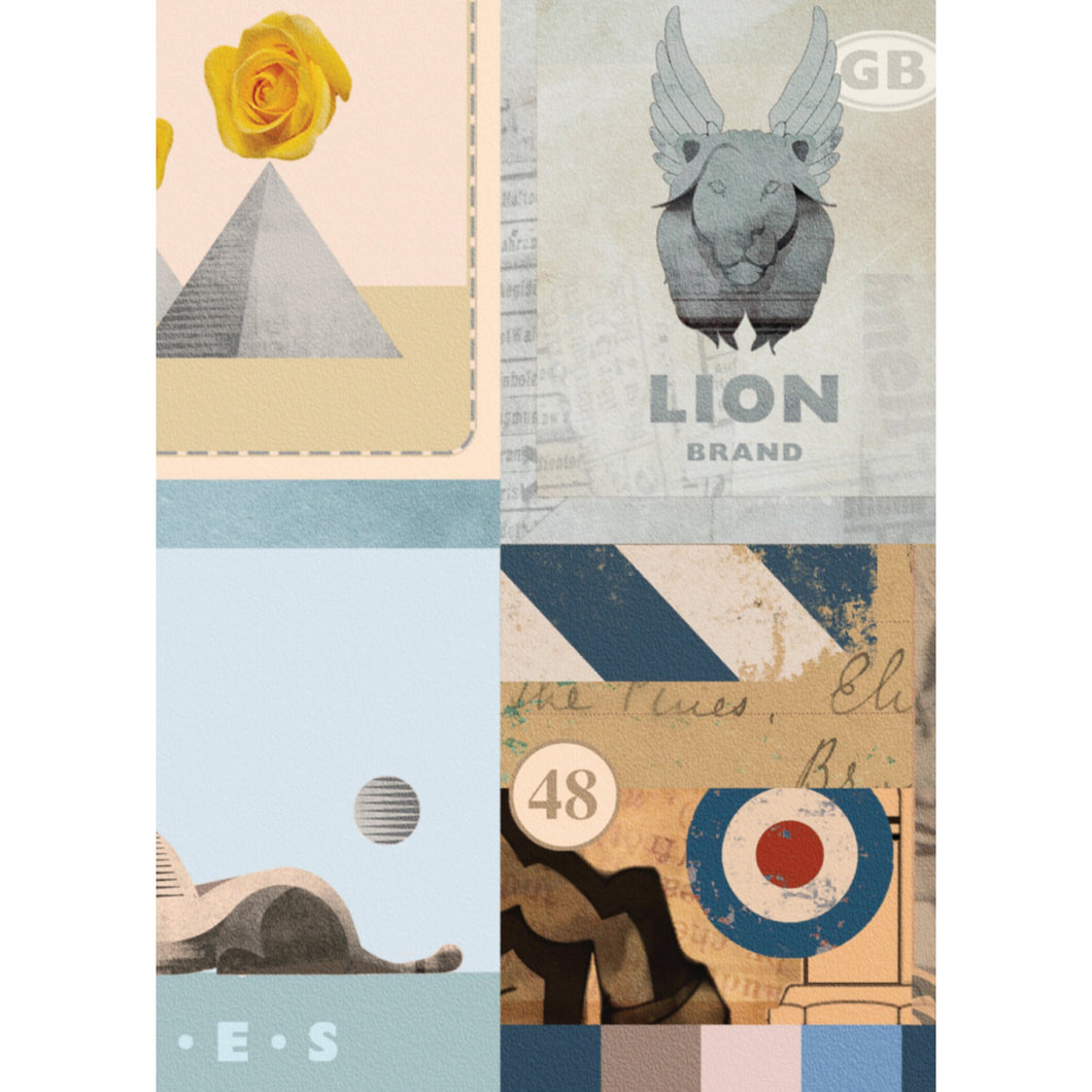 TA39.  (RETRO COLLAGE THREE) - STUDIO CONTEMPORARY