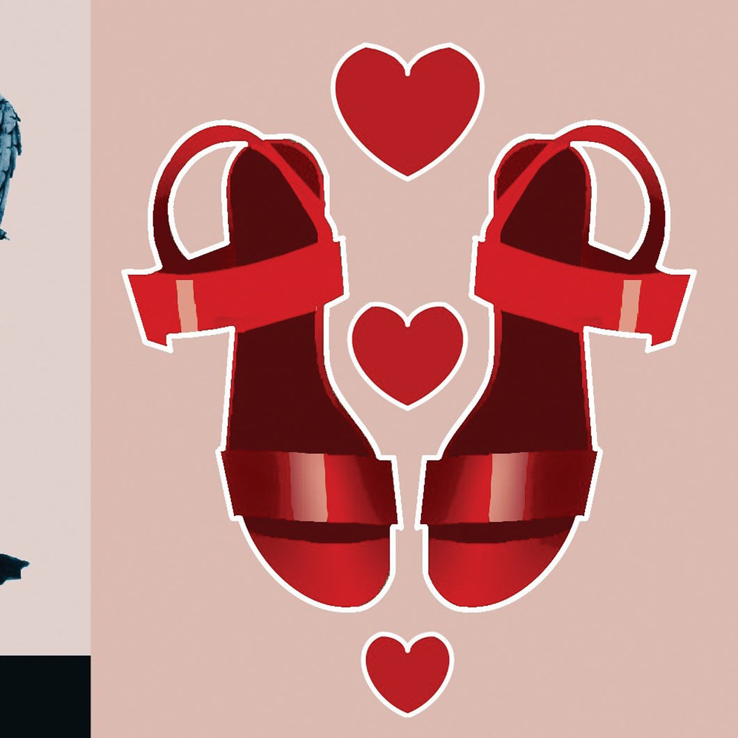 A40.  (RED SHOES) - caramel-moon-cards